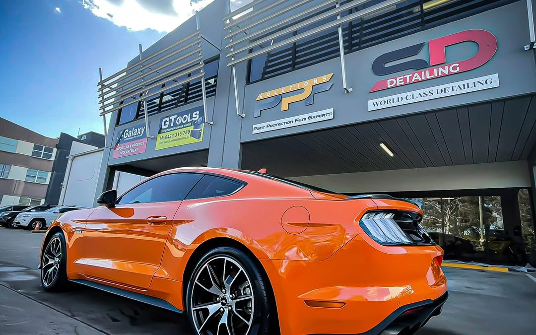 Stunning Ford Mustang in Twister Orange